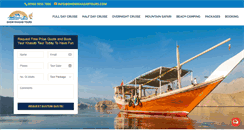 Desktop Screenshot of dhowkhasabtours.com