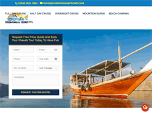 Tablet Screenshot of dhowkhasabtours.com
